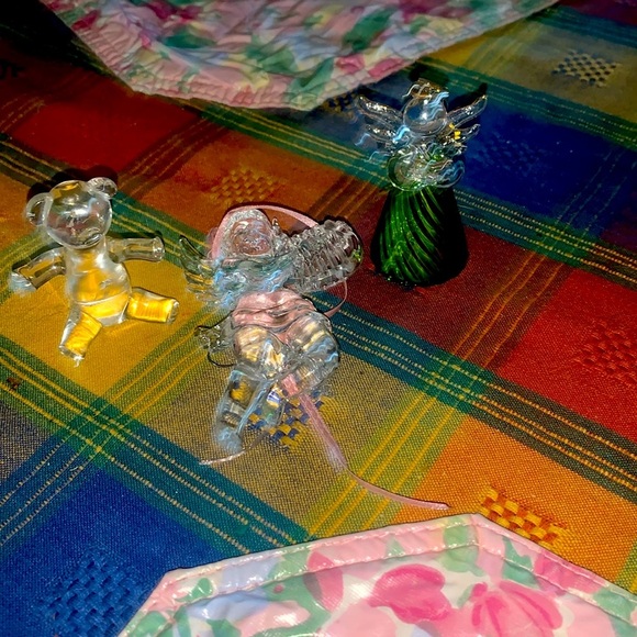 Vintage glass figurines 3 bundles